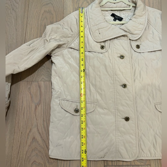 Talbots Quilted Barn Jacket Khaki PL - Picture 12 of 12